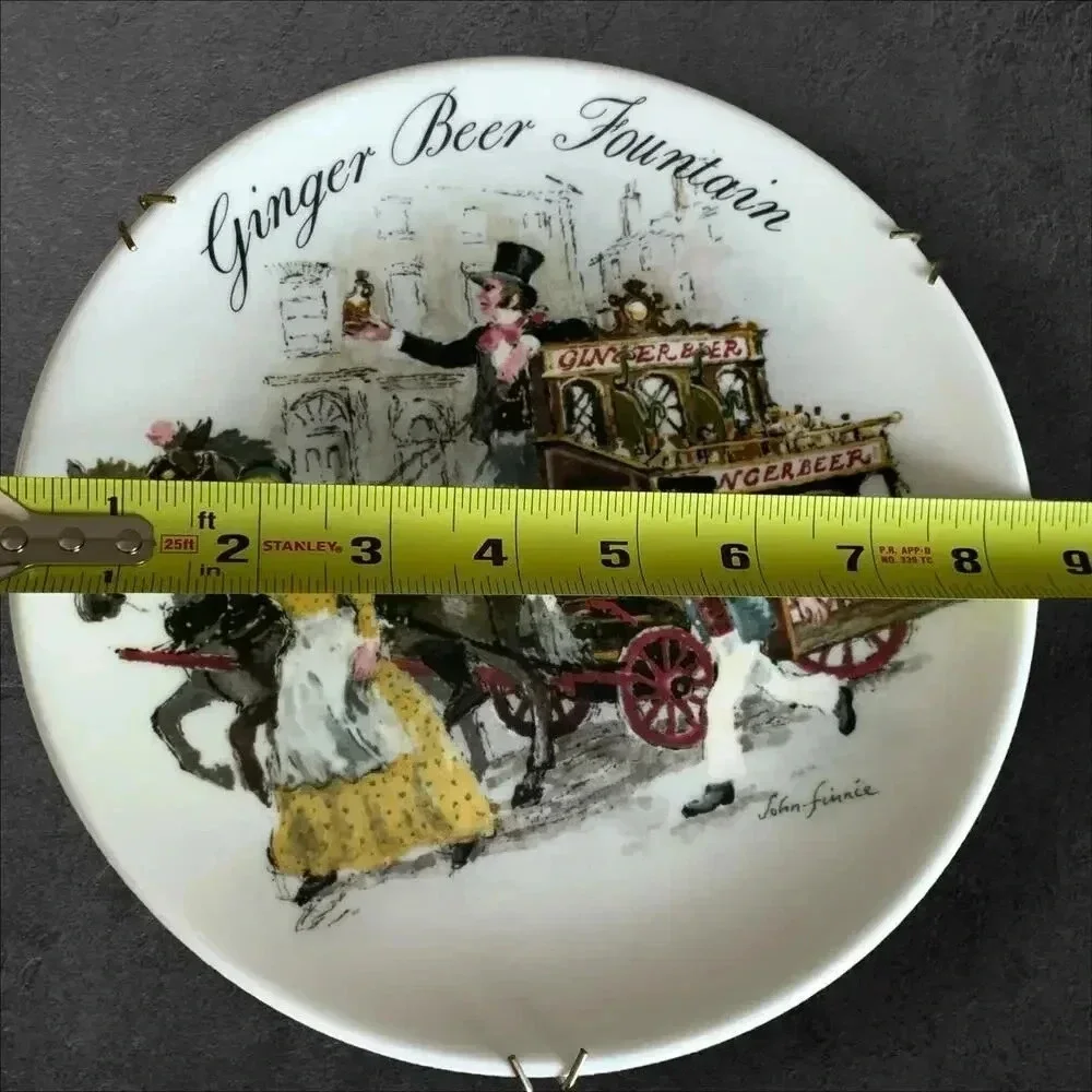 Wedgwood Collectors Plate Vintage 1986 Ginger Beer Fountain John Finnie 8.5